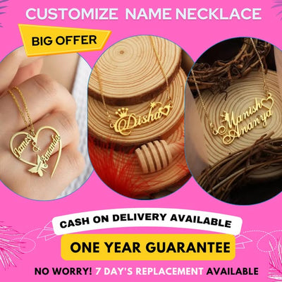 24K Gold Plated Signature Name Necklace